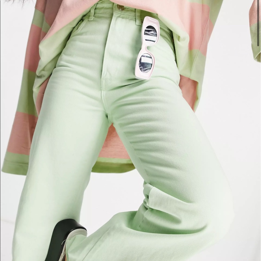 Stradivarius Green mint jeans from ASOS